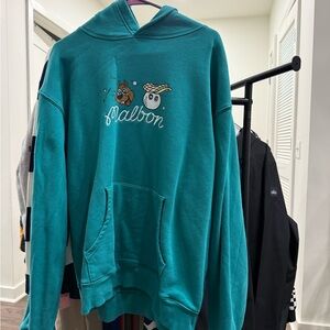 Malbon Teal Graphic Hoodie